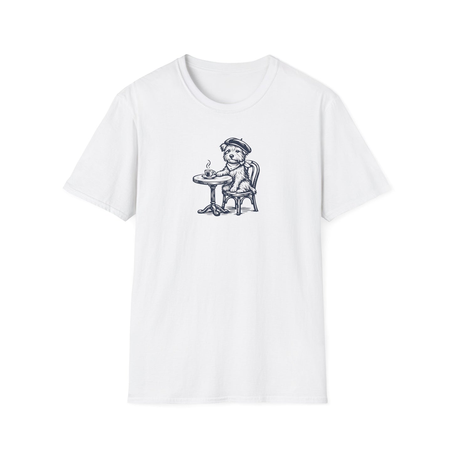 Coffee French Dog T-Shirt
