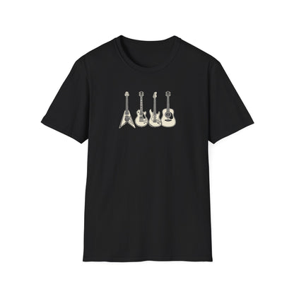 Guitar Types Lineup T-Shirt