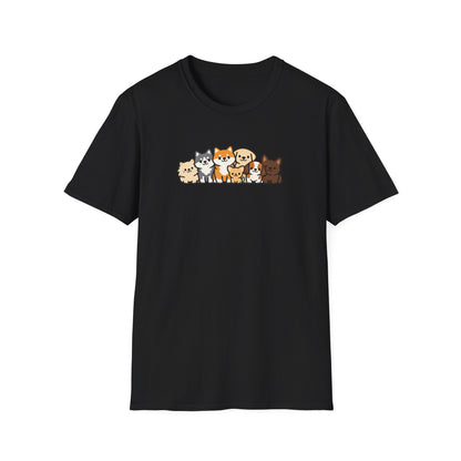 Cartoon Dog Group T-Shirt