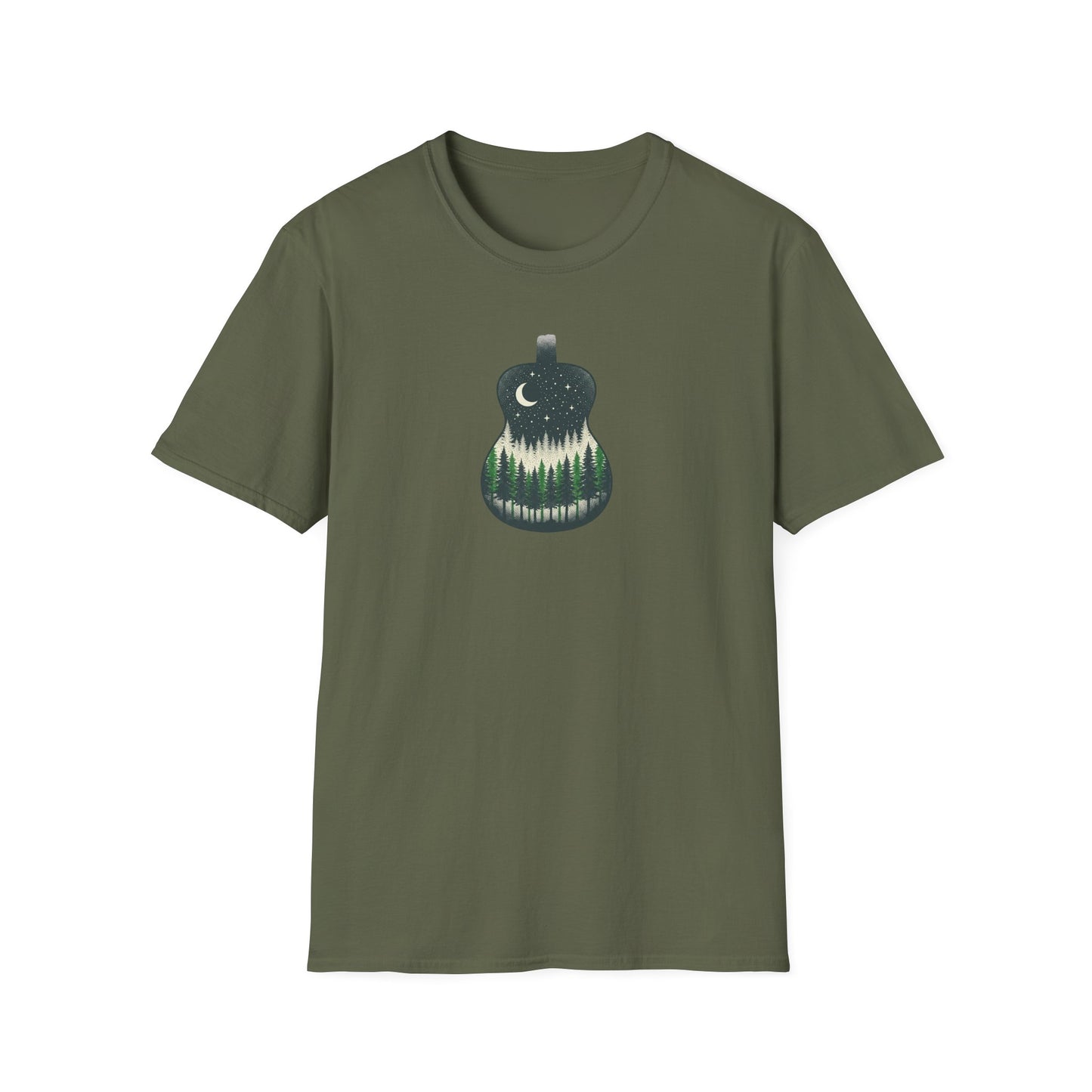 Night Forest Guitar T-Shirt