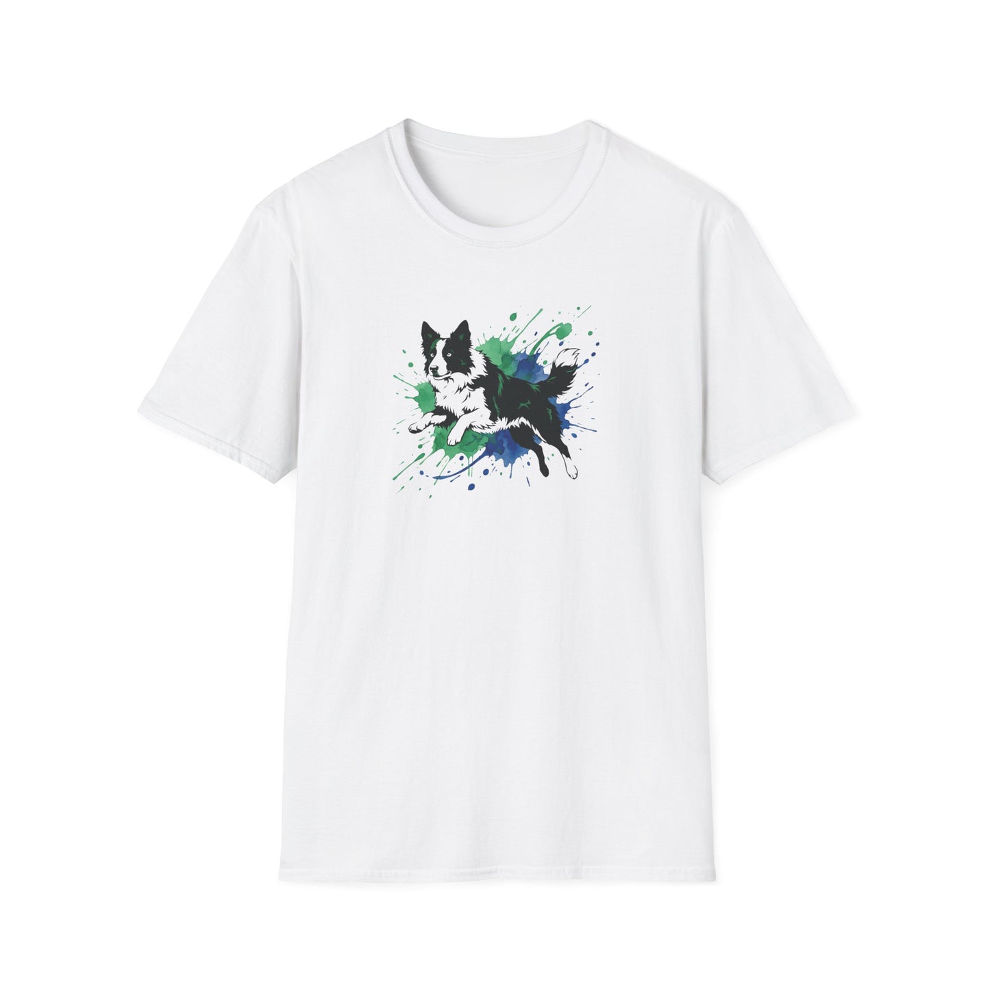 Splash Art Collie T-Shirt