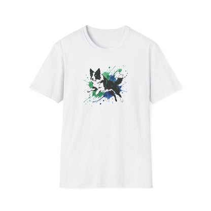 Splash Art Collie T-Shirt