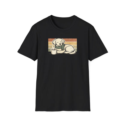 Coffee Dog with Scarf T-Shirt