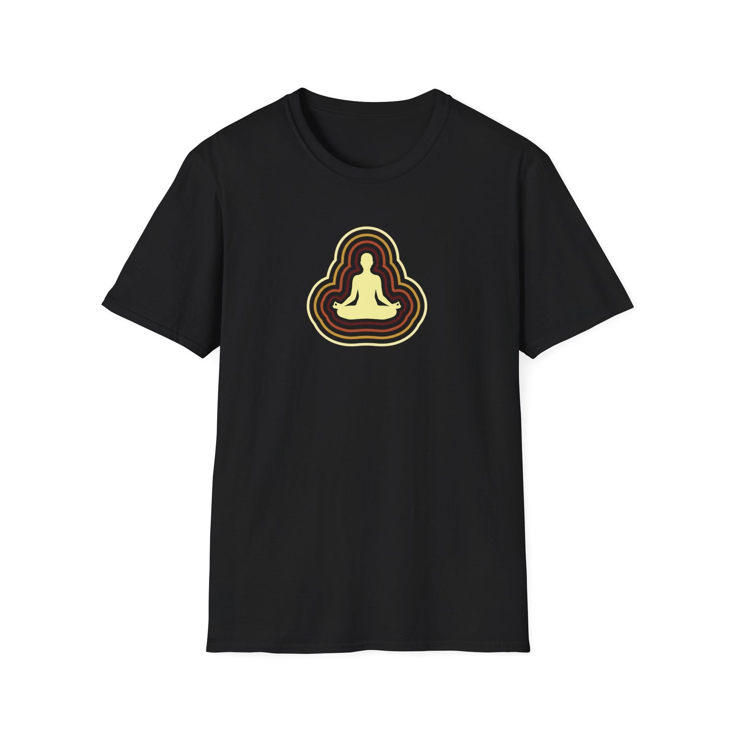Retro Aura Lotus Pose T-Shirt