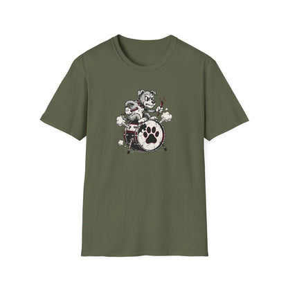 Angry Drummer Dog T-Shirt
