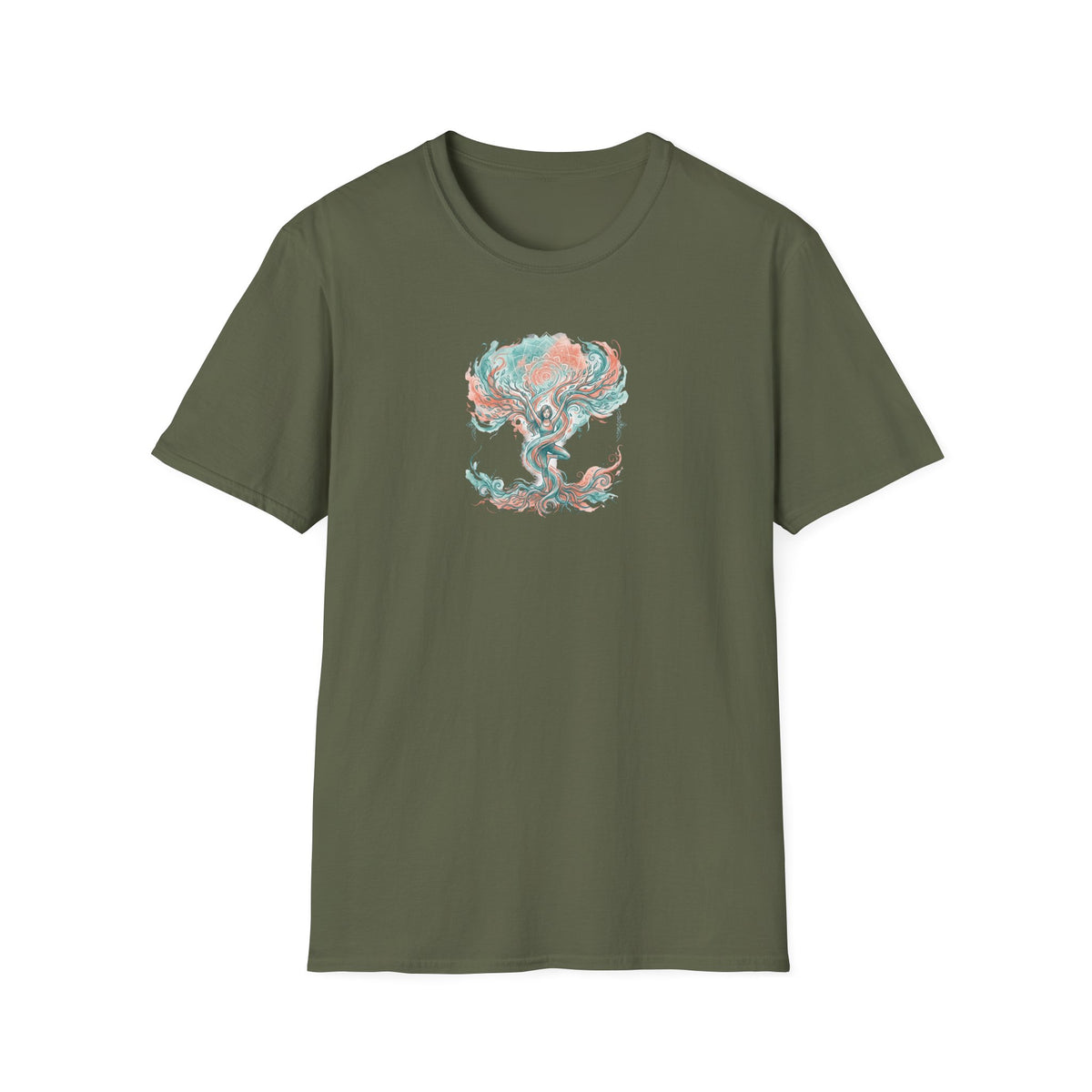 Watercolor Tree Pose Expression T-Shirt