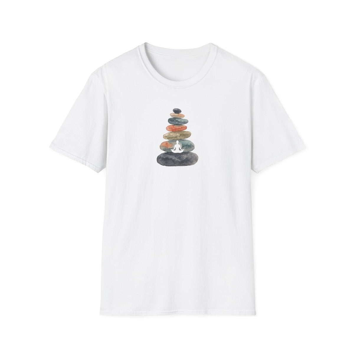 Watercolor Zen Stones T-Shirt