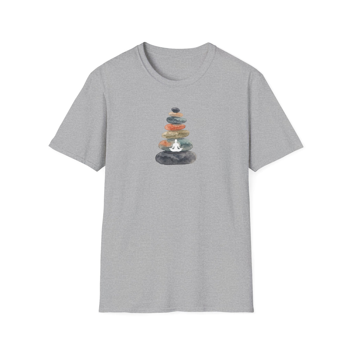 Watercolor Zen Stones T-Shirt