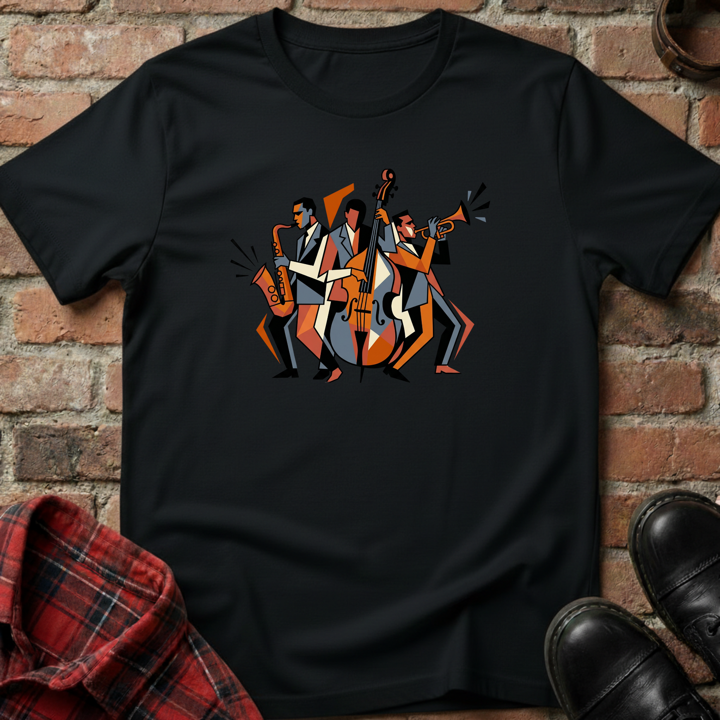 Geometric Jazz Trio T-Shirt