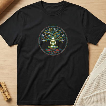 Calm Earthy Lotus Pose T-Shirt
