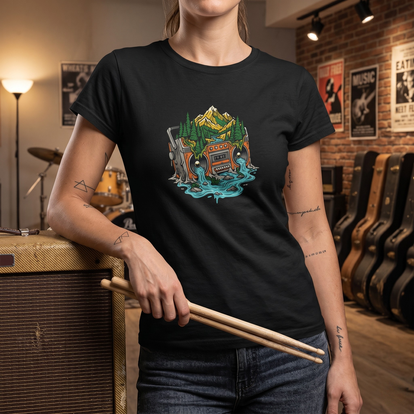 Melting Nature Boombox T-Shirt