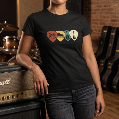 Retro Guitar Picks T-Shirt