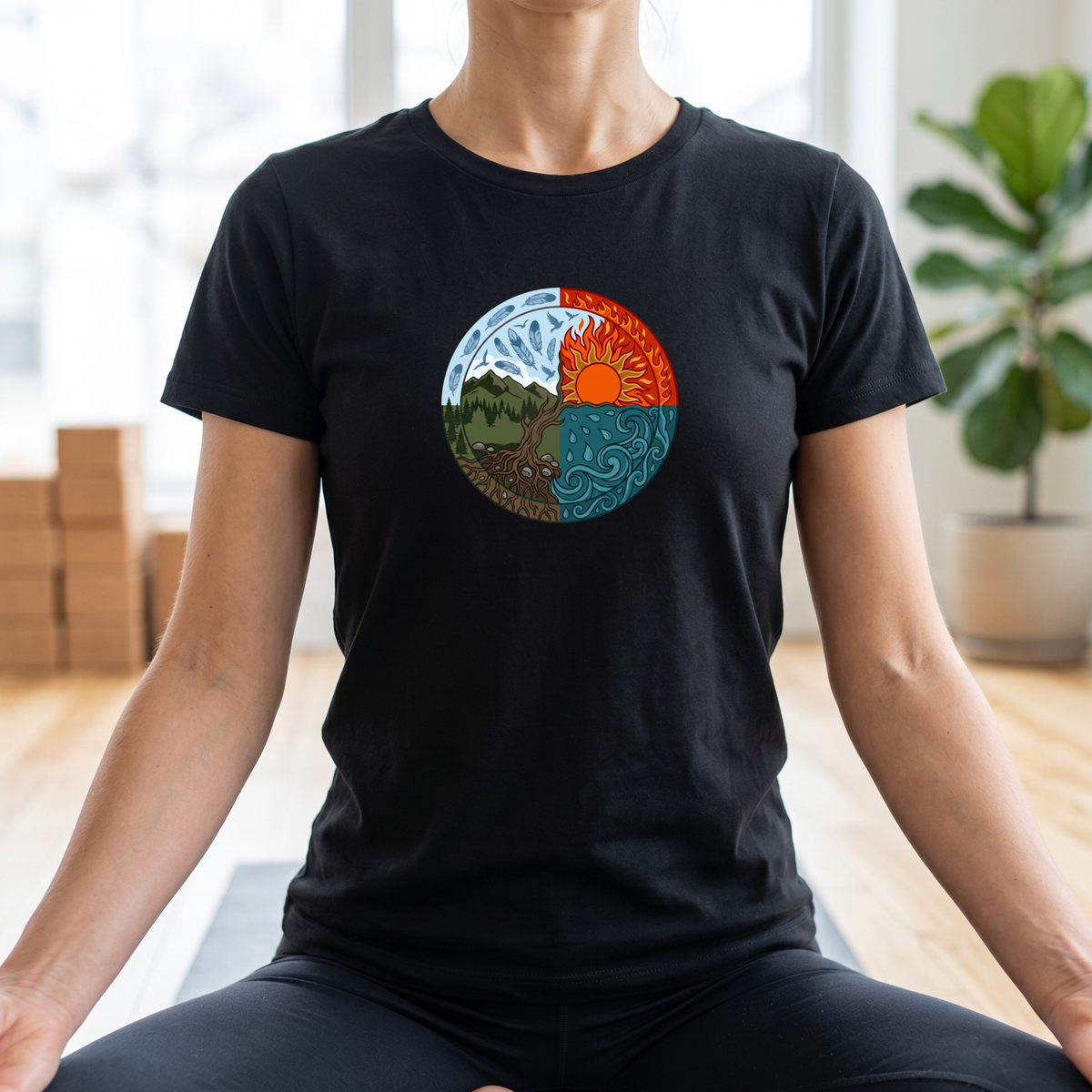 Four Elements Nature Quadrant T-Shirt