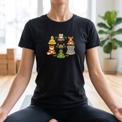 Lotus Pose Animal Group T-Shirt