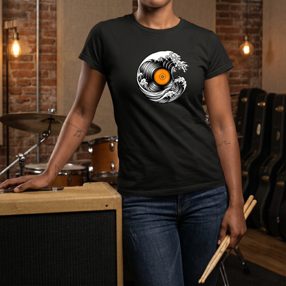 Ocean Wave Vinyl T-Shirt