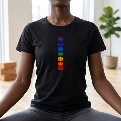 Vertical Color Chakras T-Shirt
