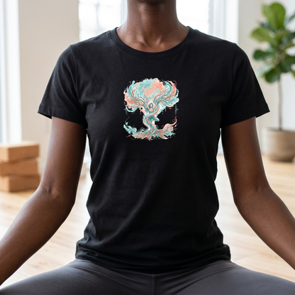 Watercolor Tree Pose Expression T-Shirt