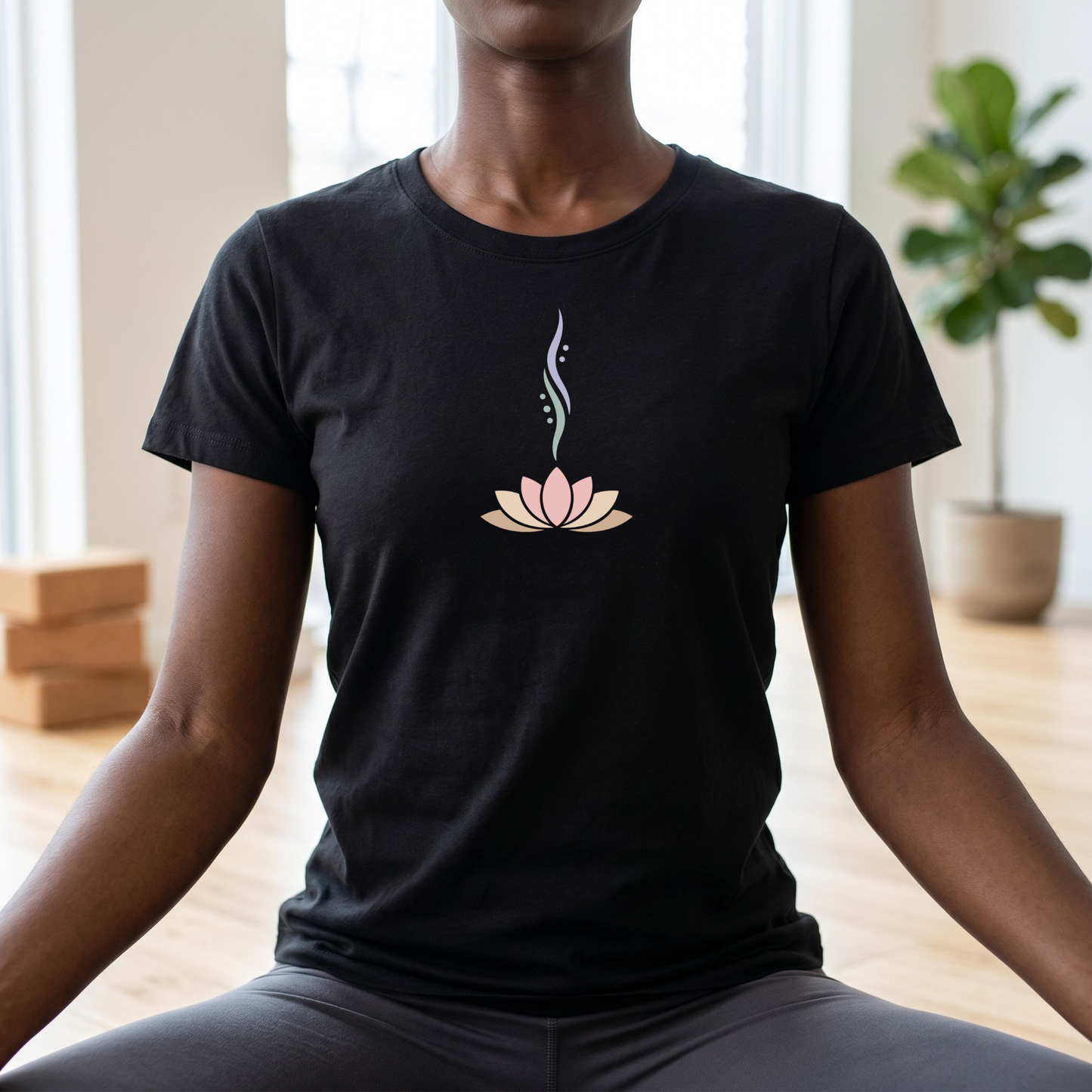 Soft Energy Lotus Flower T-Shirt