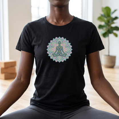 Lotus Pose Mandala T-Shirt