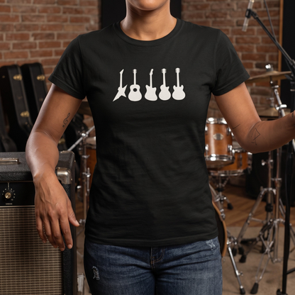 Guitar Types Silhouette T-Shirt