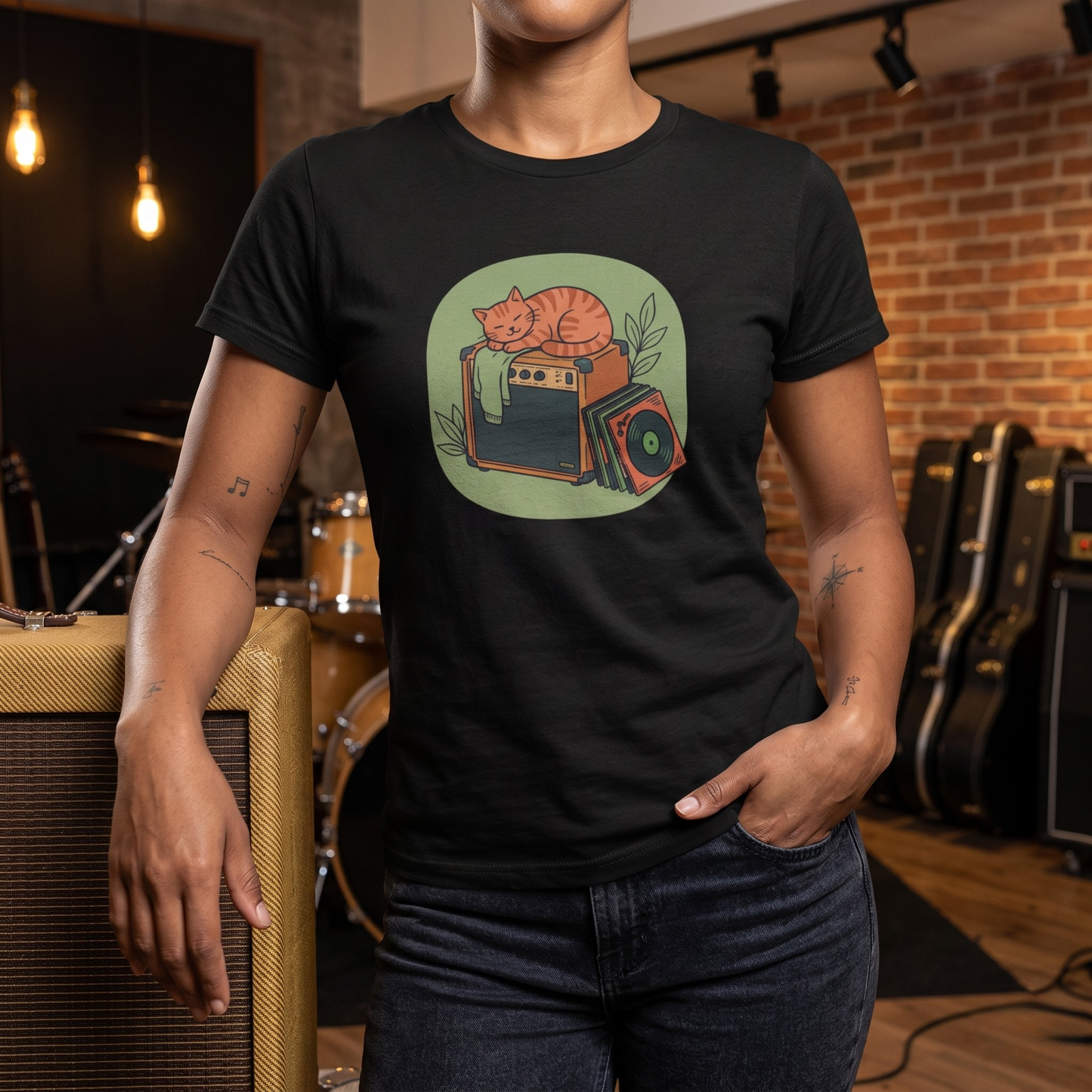 Cat & Amp T-Shirt