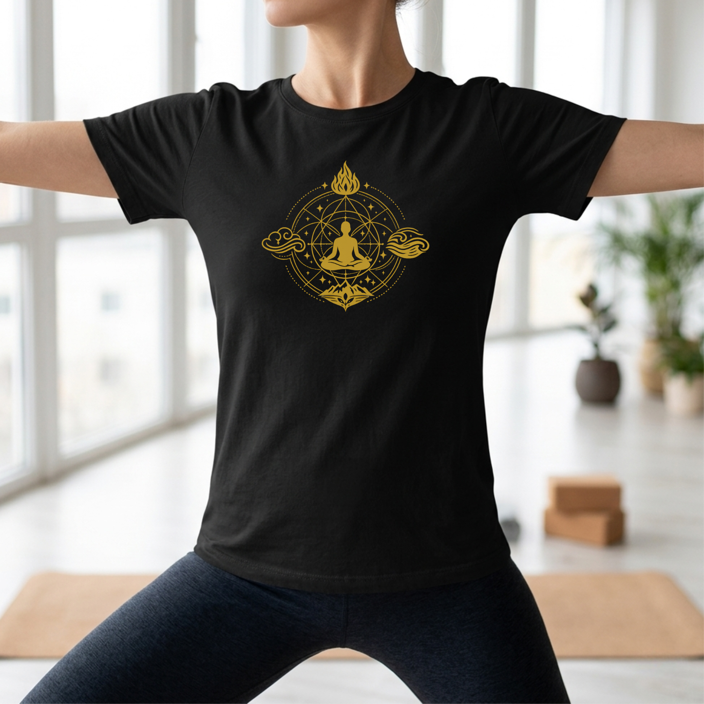 Four Elements Lotus Pose T-Shirt