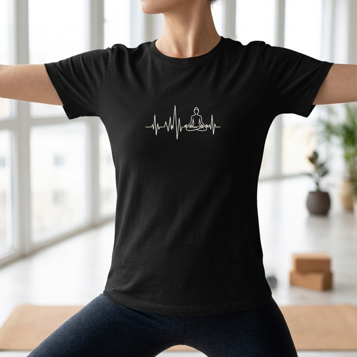 Heartbeat Lotus Pose T-Shirt