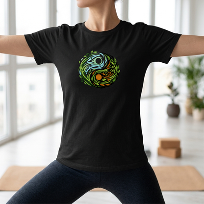 Wind & Leaves Yin Yang T-Shirt