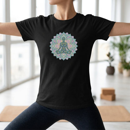 Lotus Pose Mandala T-Shirt
