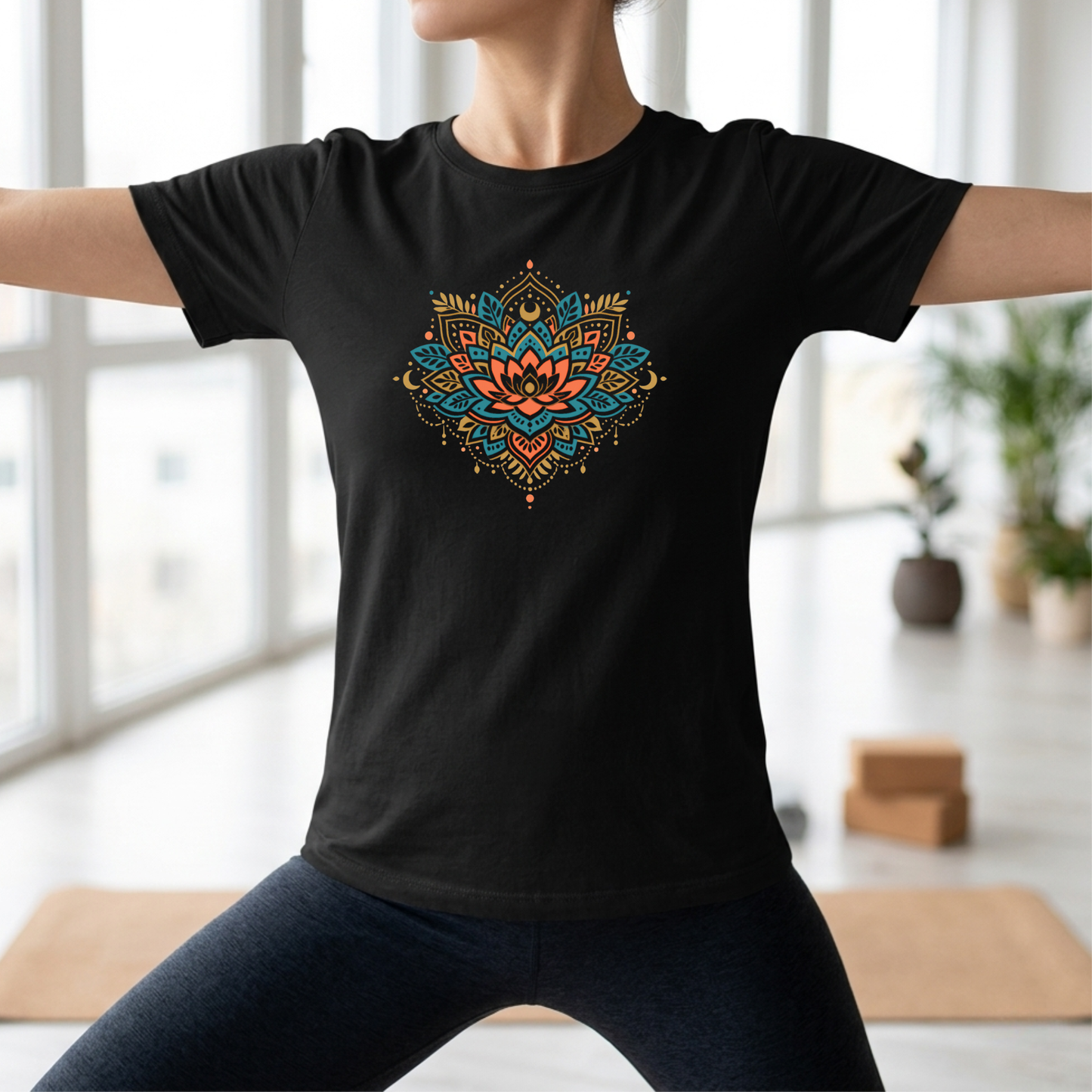 Colorful Lotus Flower T-Shirt