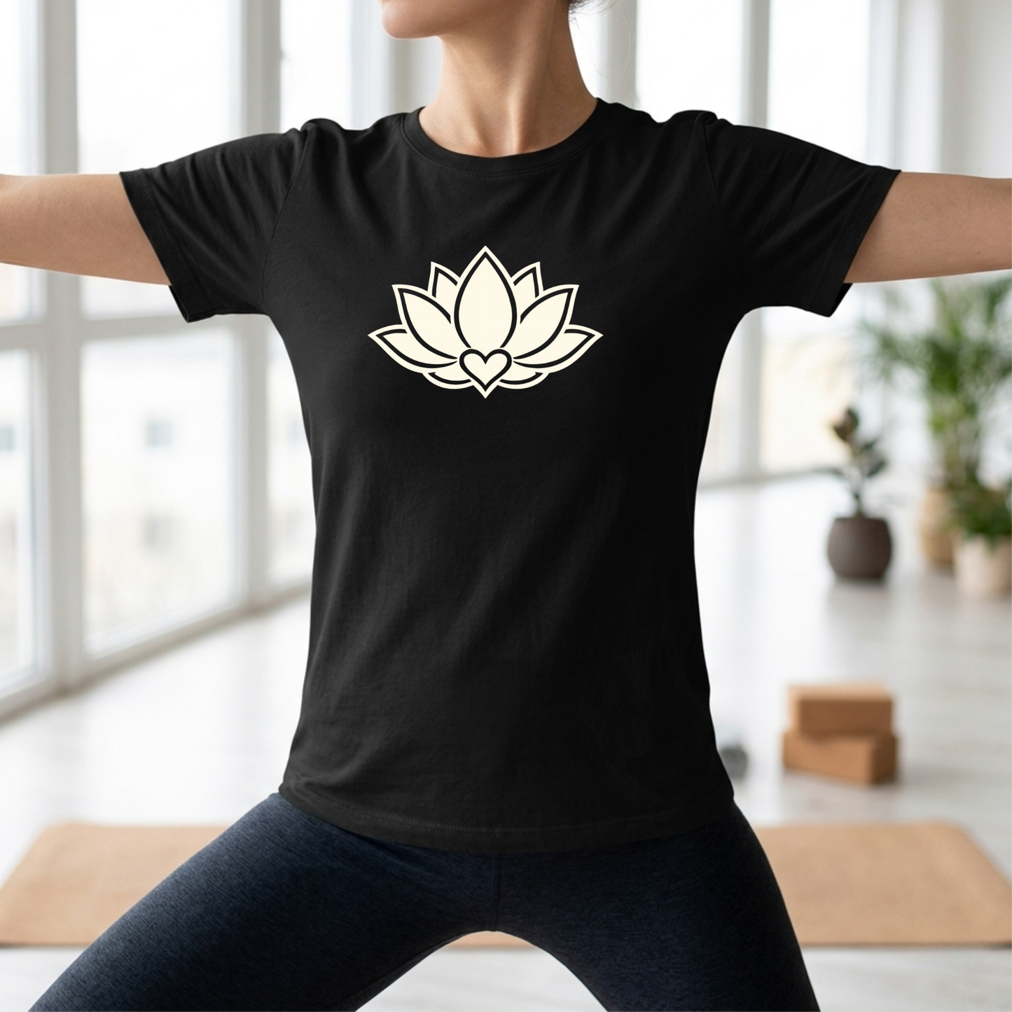 Minimalist Lotus Flower T-Shirt