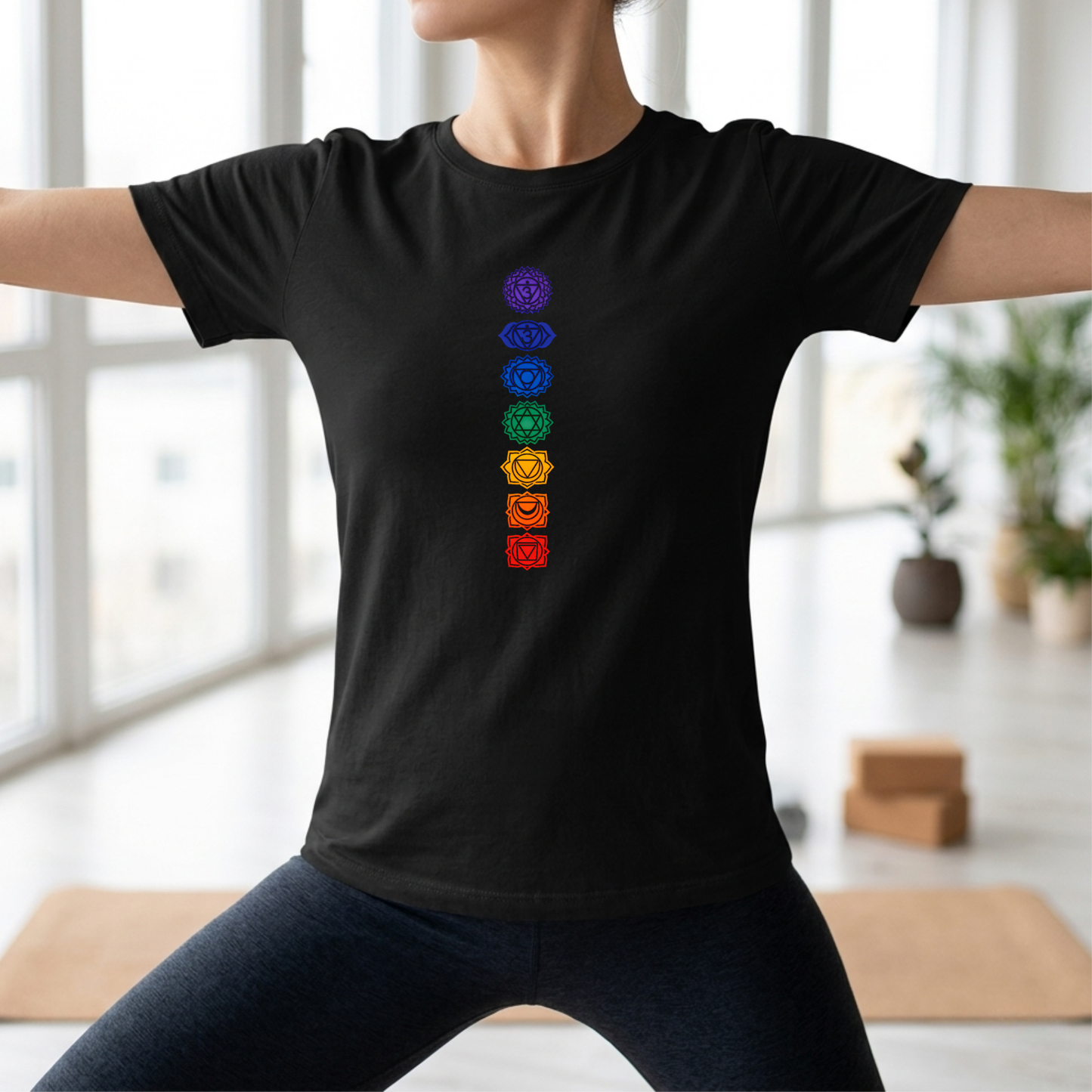 Vertical Color Chakras T-Shirt