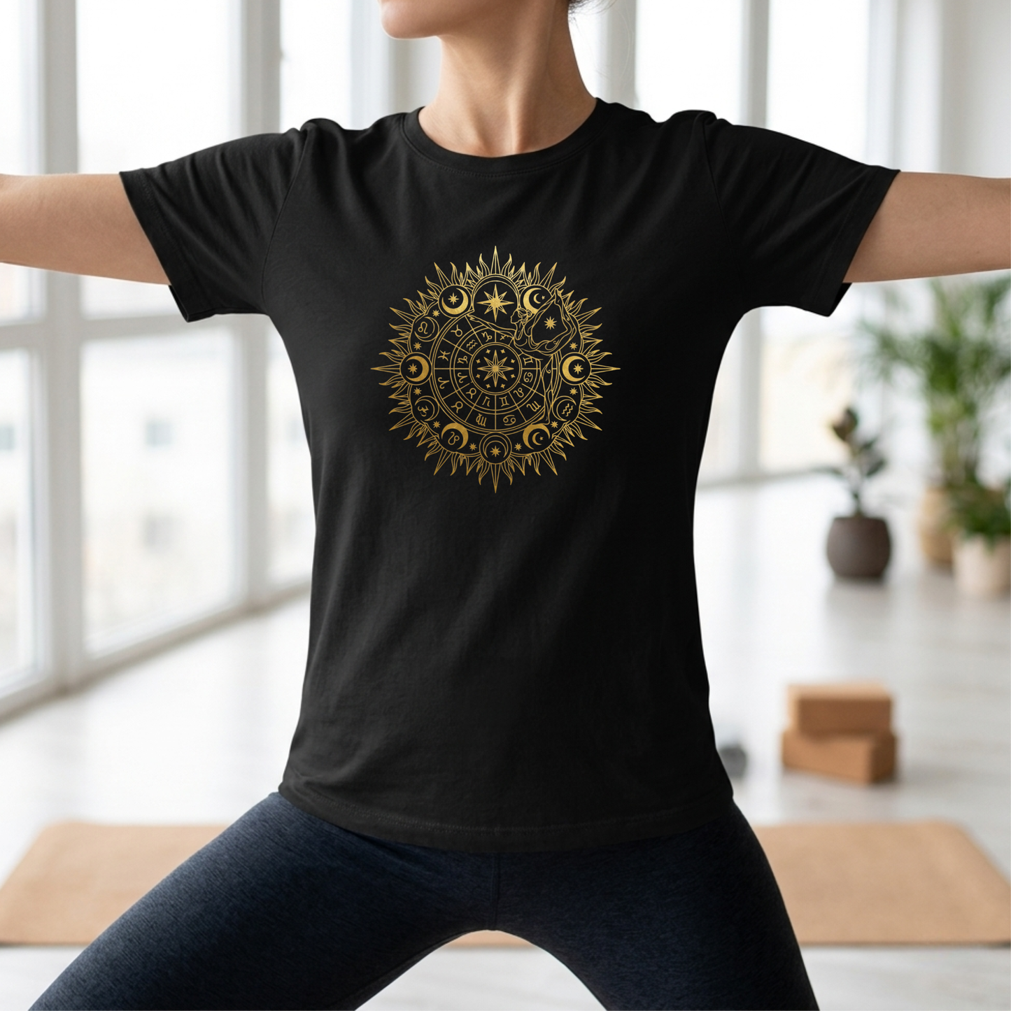 Signs Yoga Pose Mandala T-Shirt