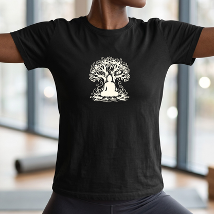 Ink Enlightenment Flower Tree T-Shirt