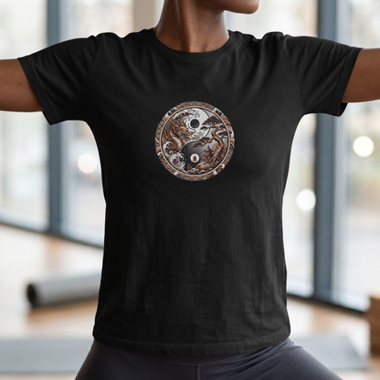 Dragon and Bonsai Yin Yang T-Shirt