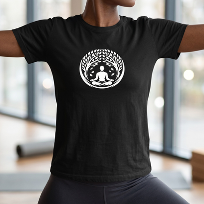 Leaves and Trees Lotus Pose T-Shirt