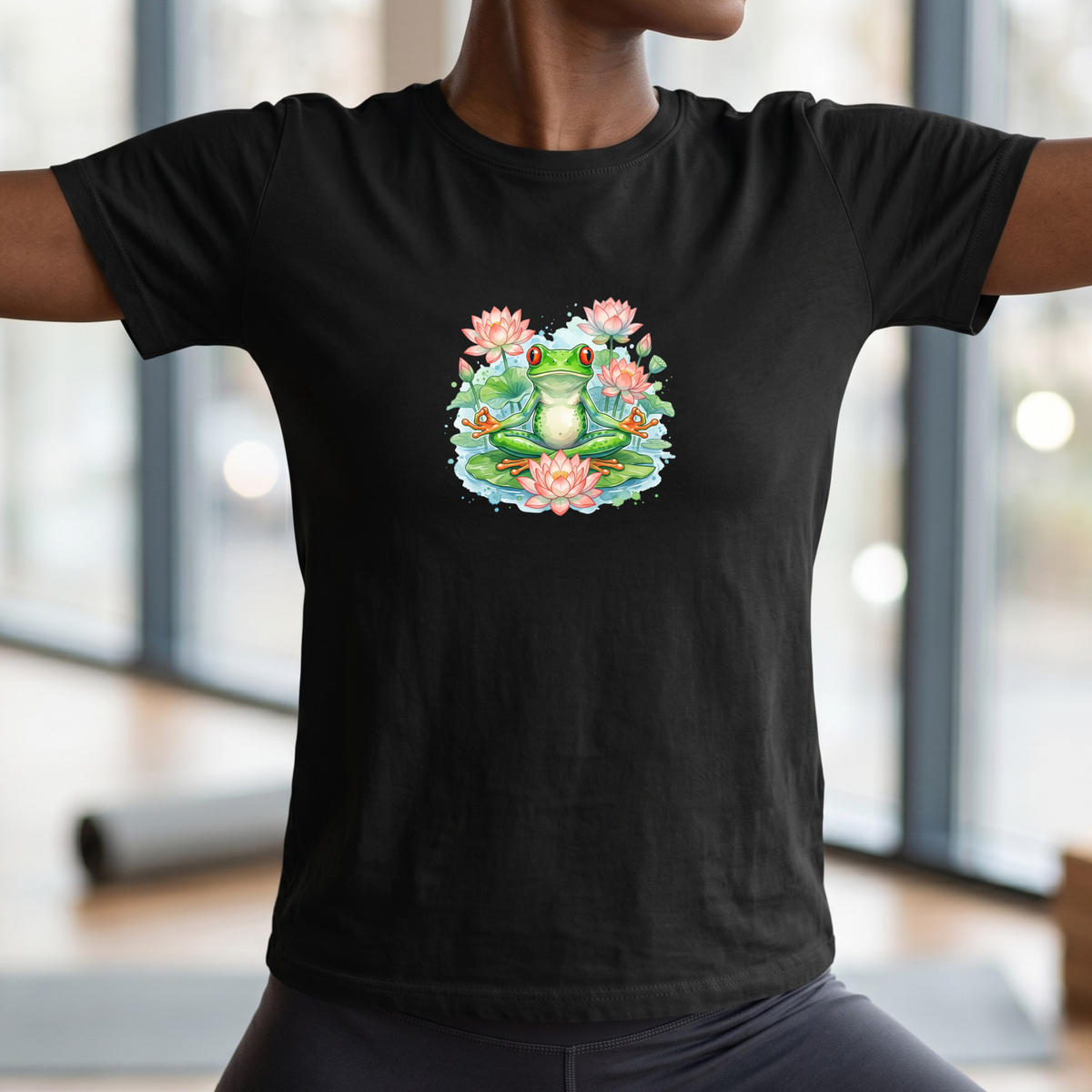 Watercolor Zen Tree Frog T-Shirt