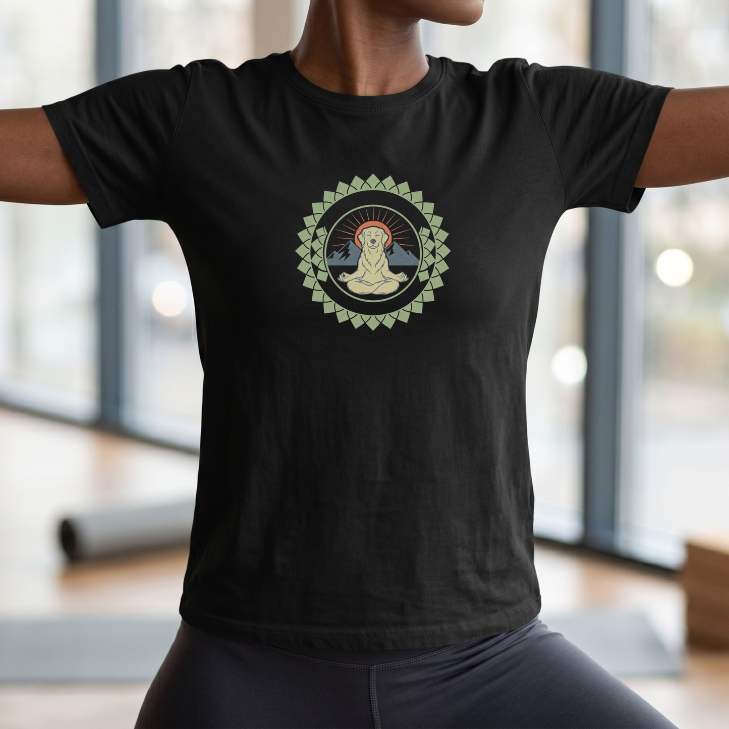 Lotus Pose Dog T-Shirt