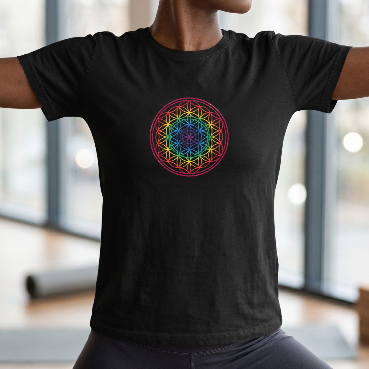Chakra Gradient Mandala T-Shirt