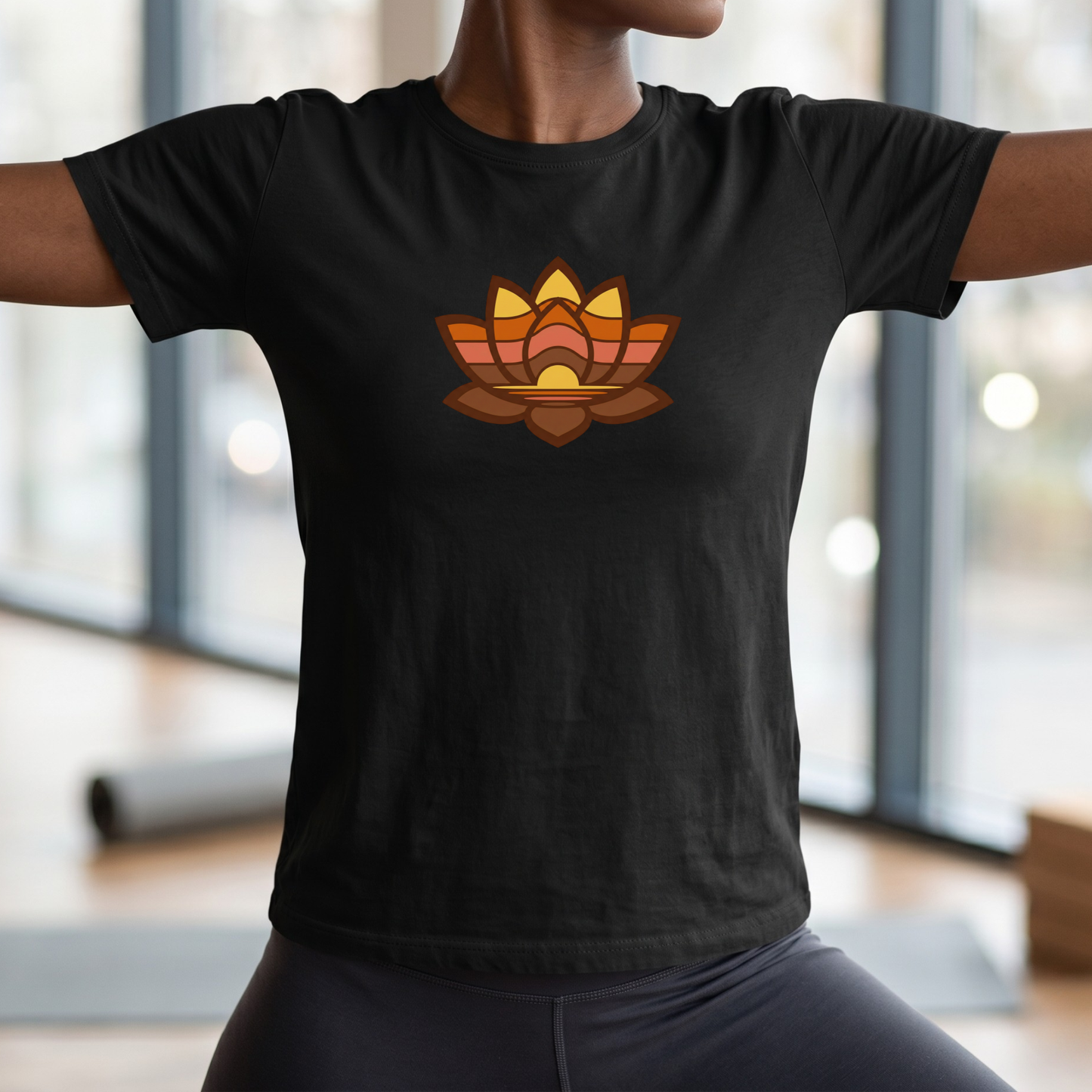 Retro Lotus Flower T-Shirt