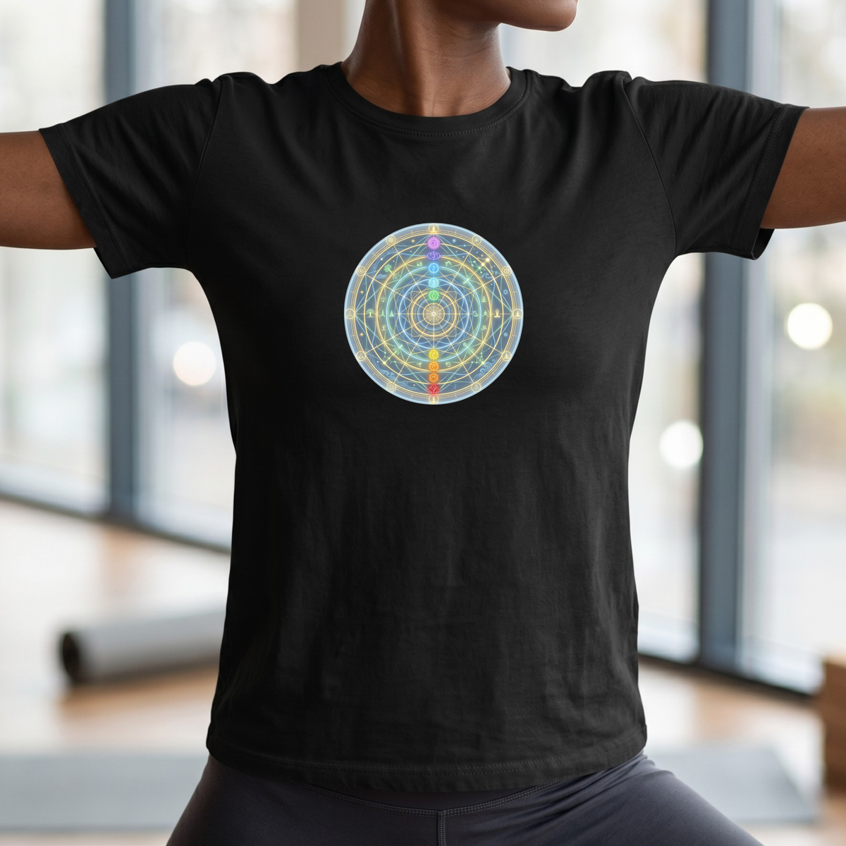 Glowing Chakra Mandala T-Shirt