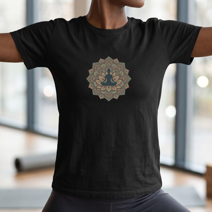 Lotus Silhouette Mandala T-Shirt