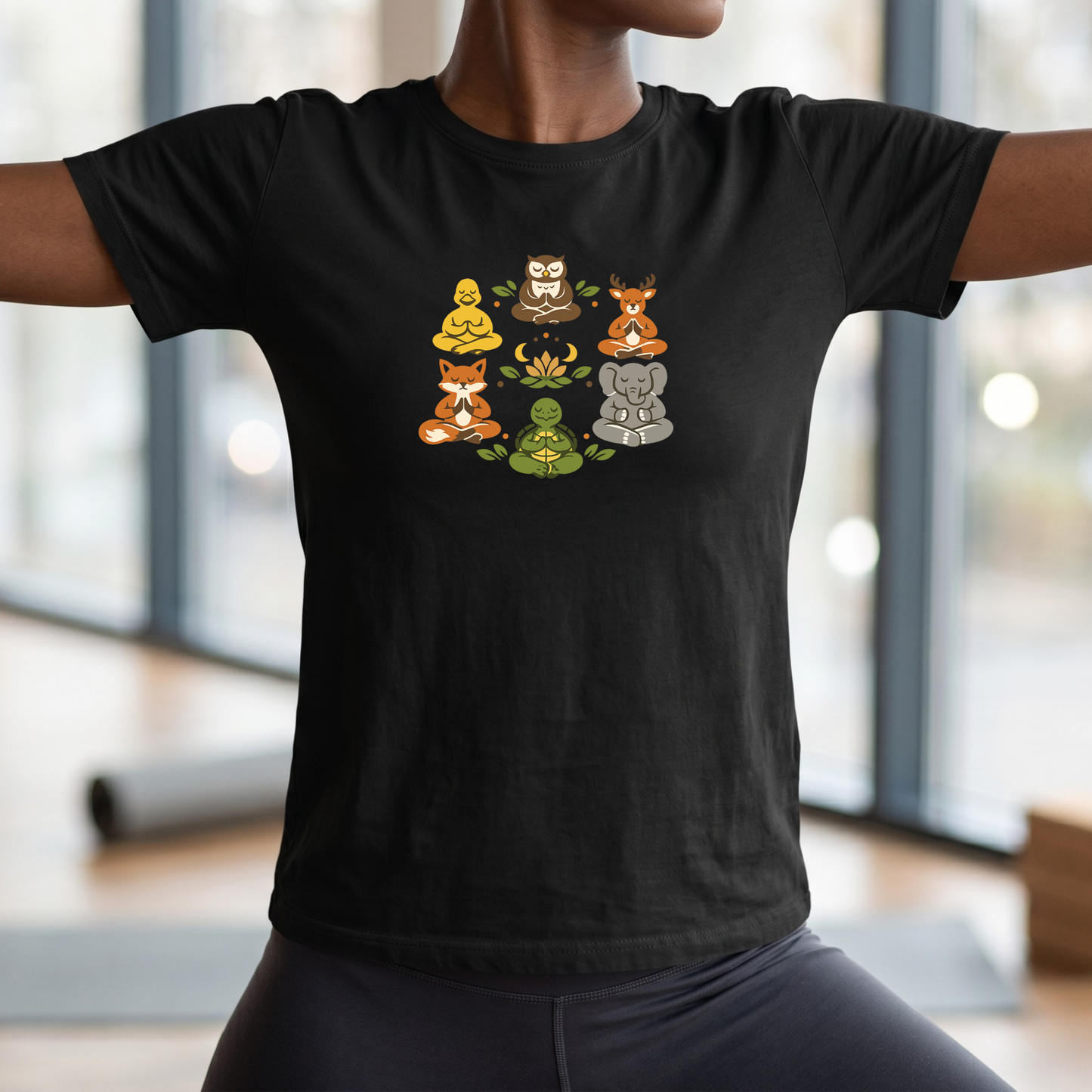 Lotus Pose Animal Group T-Shirt