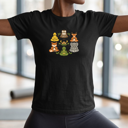 Lotus Pose Animal Group T-Shirt