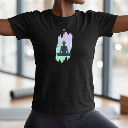 Paint Lotus Pose Chakras T-Shirt