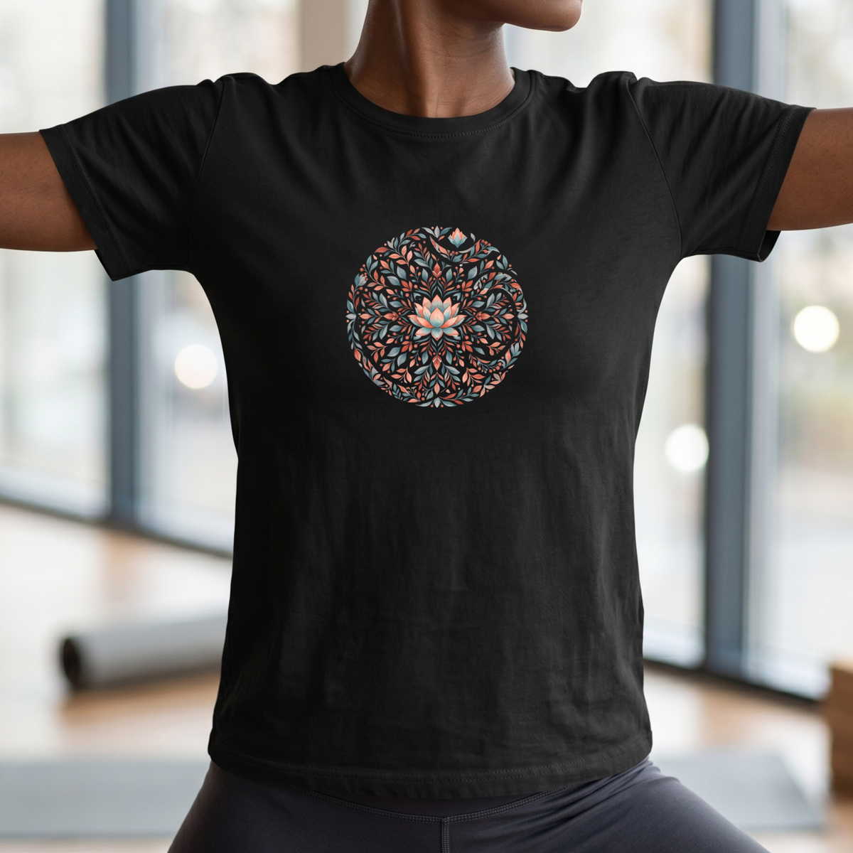 Lotus Flower Floral Mandala T-Shirt
