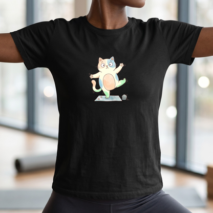Watercolor Balancing Kitten T-Shirt
