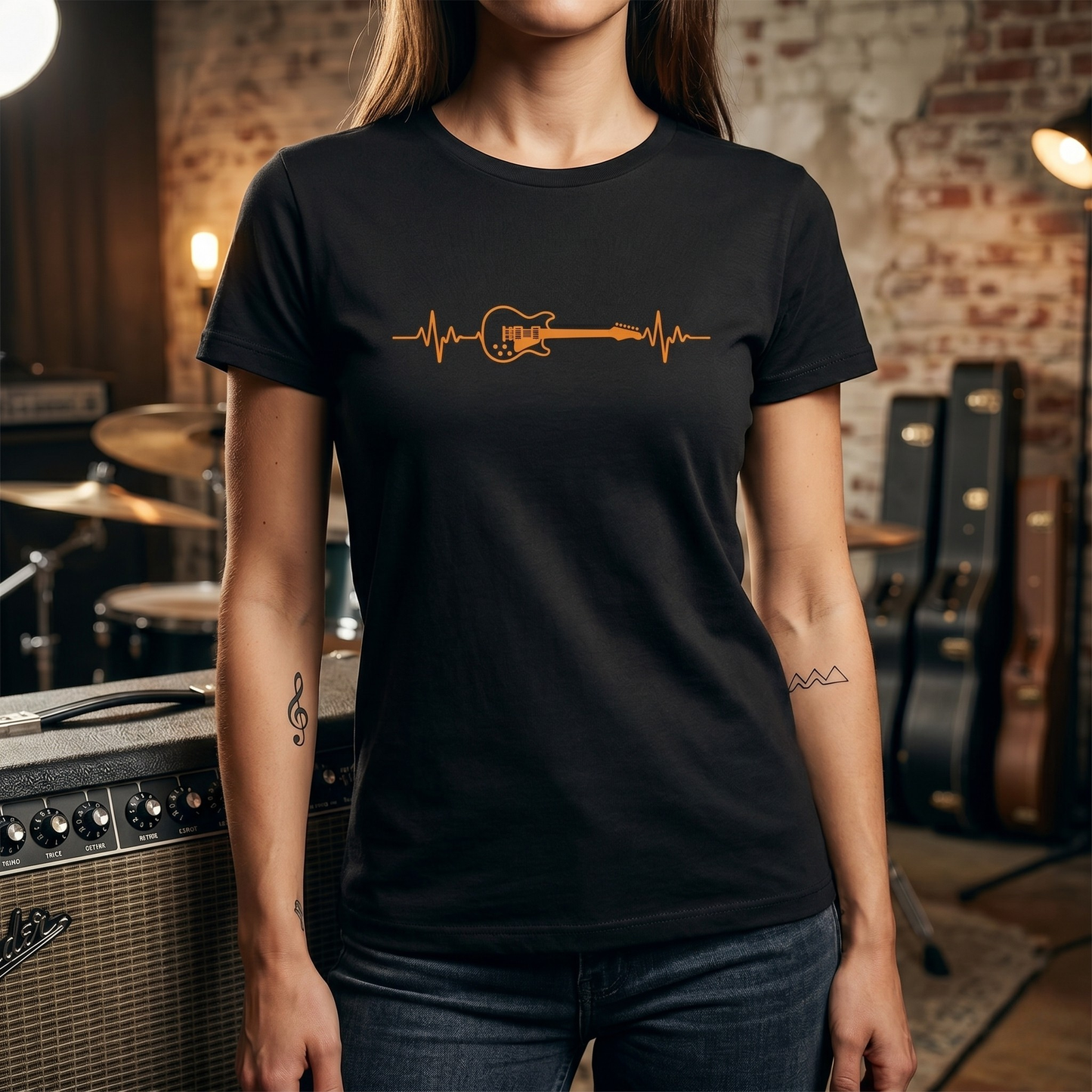 Heartbeat Guitar T-Shirt