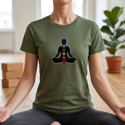 Chakras Lotus Pose T-Shirt