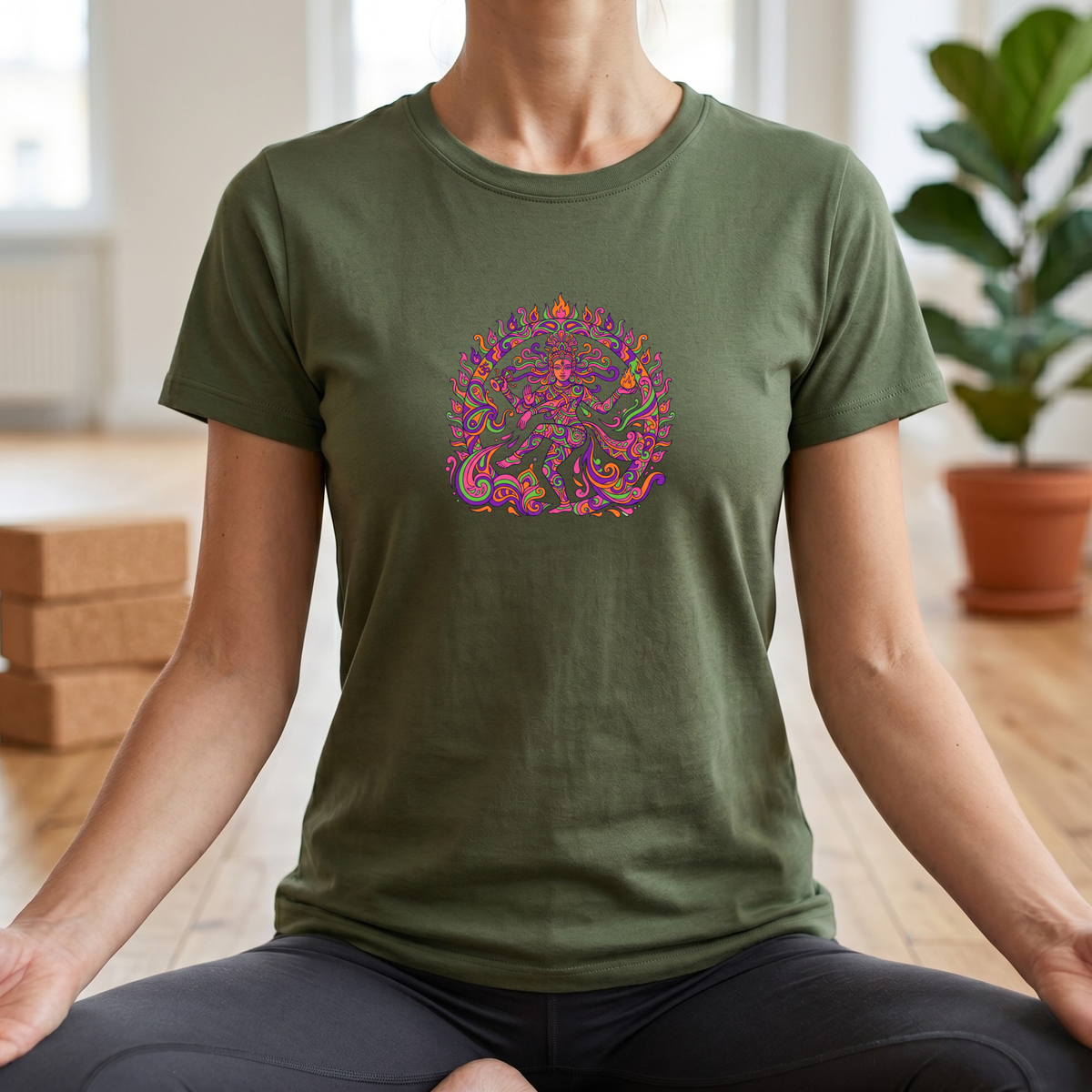 Psychedelic Fire Goddess T-Shirt